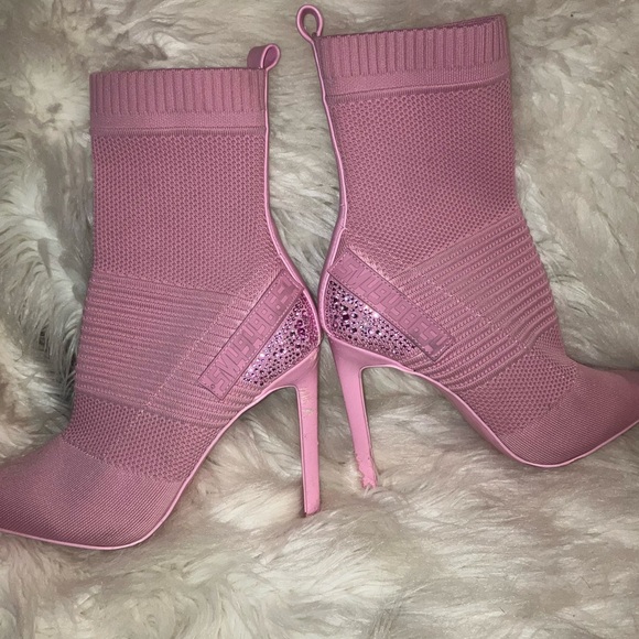 Steve Madden Maxwelle Ankle Boot Pink - Picture 3 of 9
